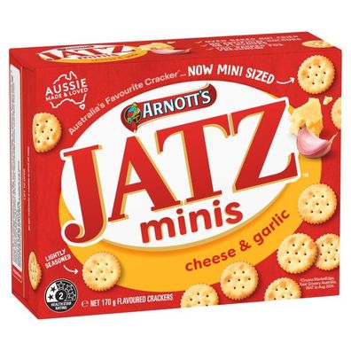 Arnott's Jatz Minis Cheese & Garlic Cracker [MHD: 03.05.2026] 170 g