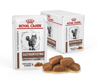 RC Vet Gastro Intestinal Moderate Calorie 12x85g Magen Darm Diät Nassfutter Katze