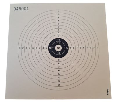 Luftgewehr Papier Zielscheiben, 12er Scheiben, 14x13,5cm