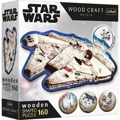 Star Wars - Millennium Falcon - Holz Form Puzzle 160 Teile