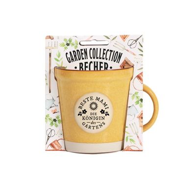 Garden Collection Becher aus Steinzeug, Rustikale Kaffeetasse Tasse -fér Mami