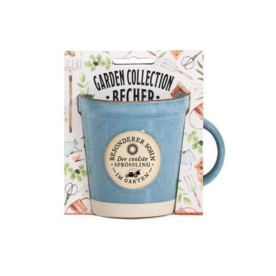 Garden Collection Becher aus Steinzeug, Rustikale Kaffeetasse Tasse -fér Sohn