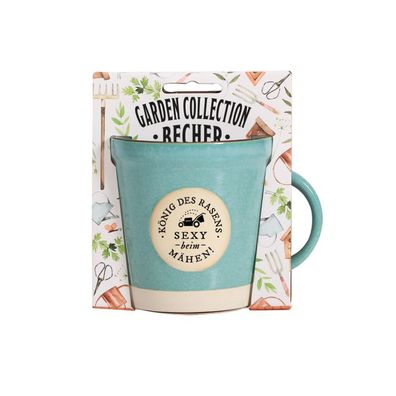 Garden Collection Becher aus Steinzeug, Rustikale Kaffeetasse Tasse -fér König des Ra