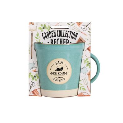 Garden Collection Becher aus Steinzeug, Rustikale Kaffeetasse Tasse -fér Jan