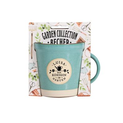 Garden Collection Becher aus Steinzeug, Rustikale Kaffeetasse Tasse -fér Luisa