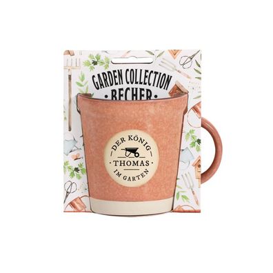 Garden Collection Becher aus Steinzeug, Rustikale Kaffeetasse Tasse -fér Thomas