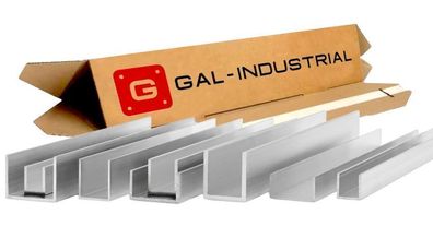Aluminium U-PROFIL VIELE Querschnitte Zuschnitt NACH MASS Alu EN6060