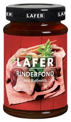 Lafer Rinderfond 400ml kräftiger Rinderfond mit edlem Rotwein