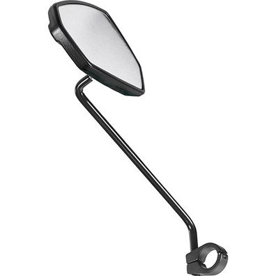 Ergotec Rückspiegel M-77L - 120x80-55, langarm, Linksmontage, schwarz