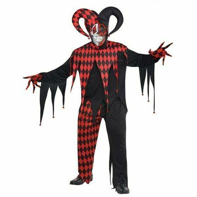 Mad Jester Kostüm Einheitsgröße Amscan 844205-55 Neu