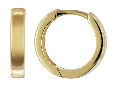trendor Schmuck Ohrringe Creolen 925 Silber Vergoldet Poliert ? 14 mm 21739