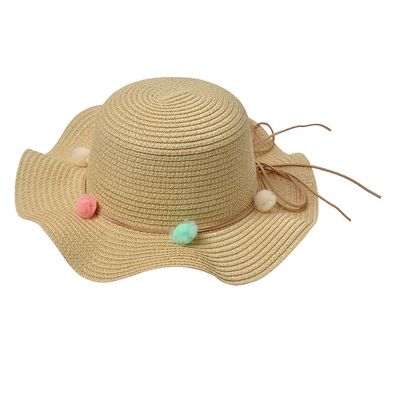 Clayre & Eef Kinderhut Beige Papierstroh