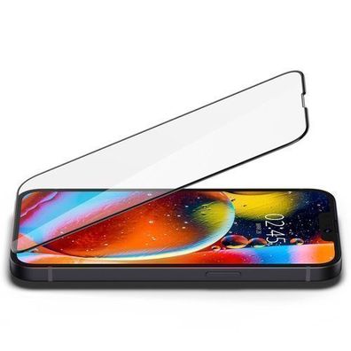 Spigen Gehärtetes Glas Schutzfolie für iPhone 13 / 13 Pro / 14 - Schwarz