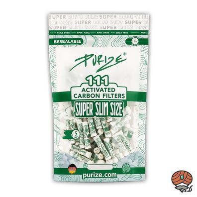 Purize Aktivkohlefilter SUPER Slim Size Beutel à 111 Stück