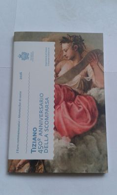 2 euro 2026 San Marino Tizian - 2 euro 2026 San Marino Tizian im Folder