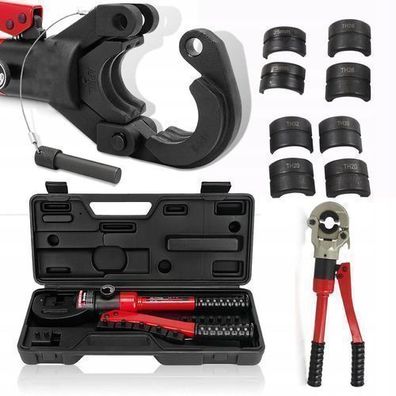 Rosfix Set Hydraulische Presszange PEX – TH16–32 mm | 42 cm Länge, 14 mm Hub