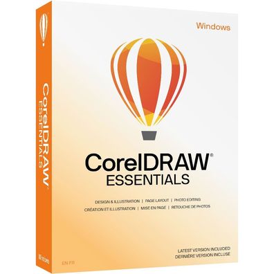CorelDRAW Essentials 2024 inkl. Photopaint Essentials, Windows10/11, ode in a Box