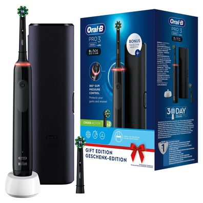 Oral-B Pro 3 3500, Erwachsener, Rotierende Zahnbürste, Tägliche Pflege, Sensibel, Whi