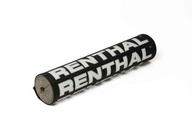 Renthal Vintage SX Handlebar Pad - 240 mm P359 Schwarz/Silber/Weiss