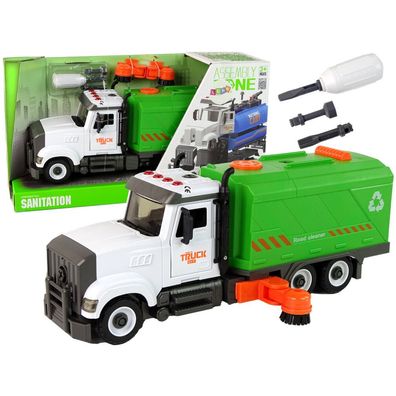 Leantoys Kehrmaschine zum Abschrauben und Drehen von Zubehörteilen Grün