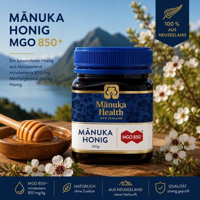 Manuka Health Manuka Honig MGO 850+ 250g aus Neuseeland Premium