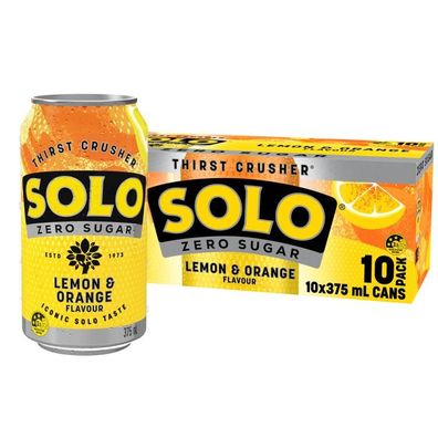 SOLO Lemon & Orange - Australian Import Karton 10x375 ml