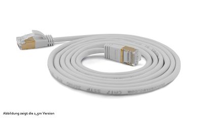 wantecWire Patchkabel CAT7 extradünn SSTP grau 15m