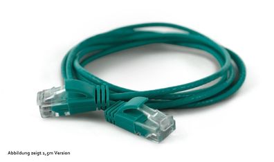 wantecWire Patchkabel CAT6A (rund 2,8mm) UTP grün 0,10m