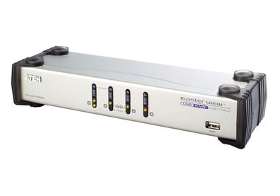 ATEN CS1744 KVM-Switch 4-fach, VGA Dual View, USB, Audio