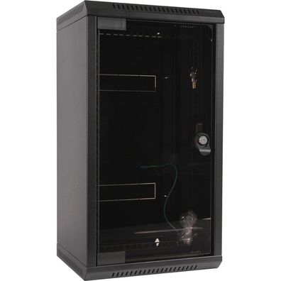 10Zoll/19Zoll Wandschrank Hybrid, mit Sichttür, Triton RKA-10-AS3-BAX-X1, Tiefe