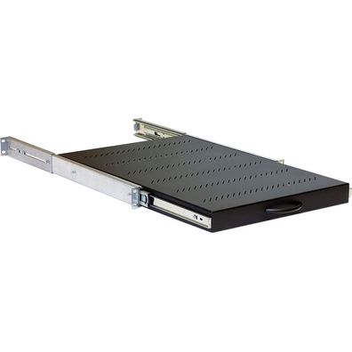 19Zoll Fachboden ausziehbar, 1HE, 650mm, 50kg, Triton RAB-UP-X19-A1, mit Telesko