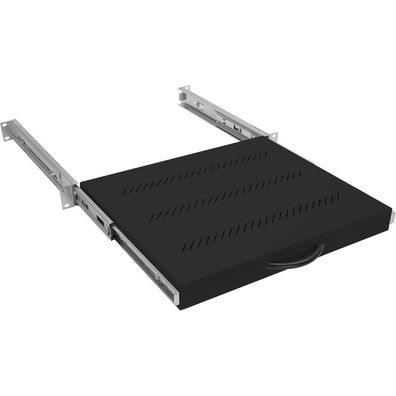 19Zoll Fachboden ausziehbar, 1HE, 350mm, 30kg, Triton RAB-UP-X30-A1, mit Telesko