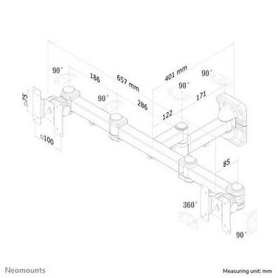 Neomounts - FPMA-W960D - Wandhalterung