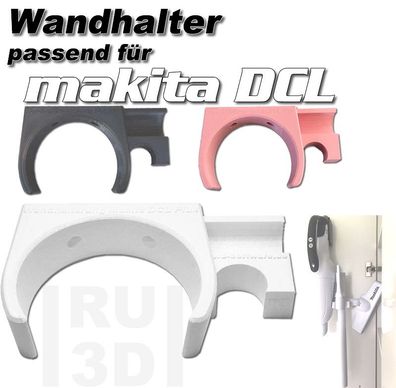 Wand Halter, Wandhalterung passend für Makita DCL + CL001G Akku Sauger
