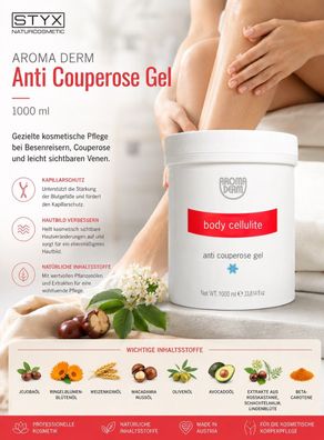 Styx Naturcosmetic - Aroma Derm -   Anti Couperose Gel - 1000 ml