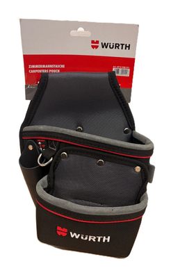 Zimmermannstasche - robuste 2-Fach-Gürteltasche für Werkzeuge & Zubehör