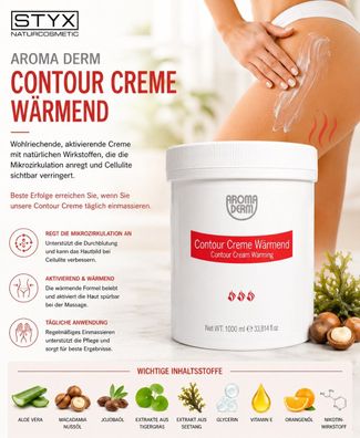 STYX Naturcosmetic - Aroma Derm - Contour Creme wärmend - 1000 ml