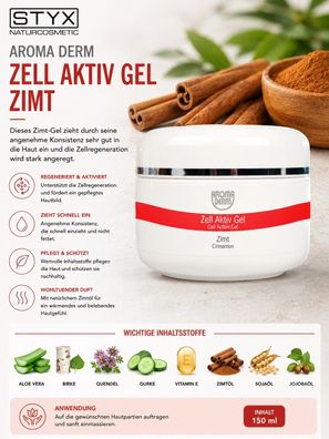 Styx Naturcosmetic - Aroma Derm - Zell Aktiv Gel Zimt - 150 ml 