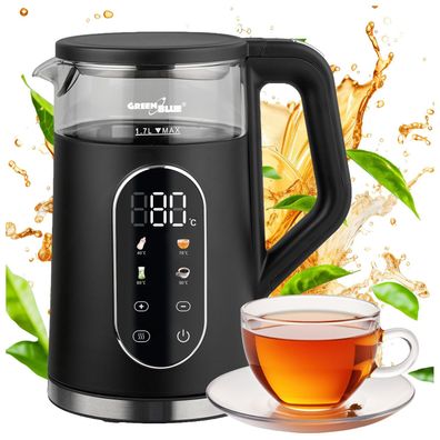 Kabelloser Wasserkocher Temperaturwahl 2200 W 1,7 L GreenBlue GB670 B