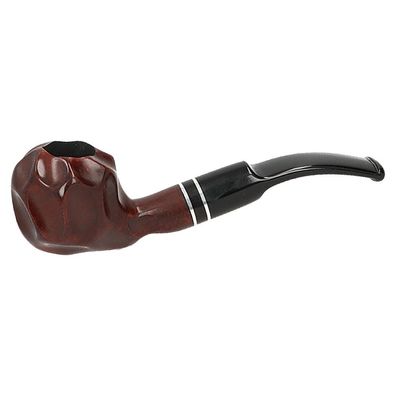 Angelo Pfeife braun Freehand rund, leicht gebogen