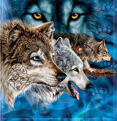 Durchdringender Wolfsblick