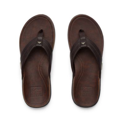 REEF Flip Flop Leather Offshore dark brown