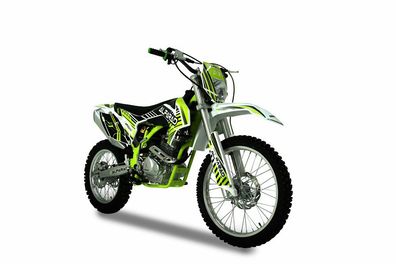 Dirtbike 250ccm 4T Pitbike 21/19 Zoll Motocross Vollcross Enduro Neon Grün Cross
