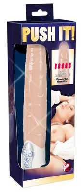 Stoßvibrator Vibrator mit Stoßfunktion natur Penis Dildo Push it!