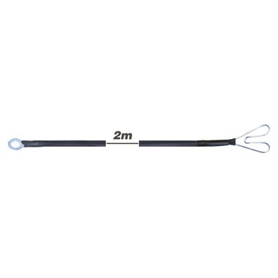 Electra Zaunkabel PROFI - mit Ringöse und Herzklemme, 2 m
