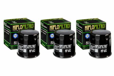 3x Hiflo HF682 Ölfilter oilfilter passt an Triton Reactor 450 R 08-16 Te G 520 F