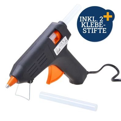 Heißklebepistole 40 Watt inkl. 2 Klebestifte Werkzeug Bastelbedarf Kleber Filmer