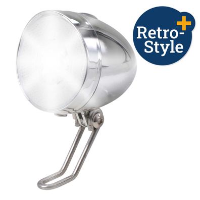 Fahrrad LED Batterie Scheinwerfer Frontlicht 3W Retro Design Fahrradzubehör Beleuc