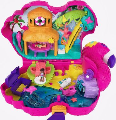 Polly Pocket - Flamingo Party Spielset mit 26 Überraschungen HGC41 Mattel NEU