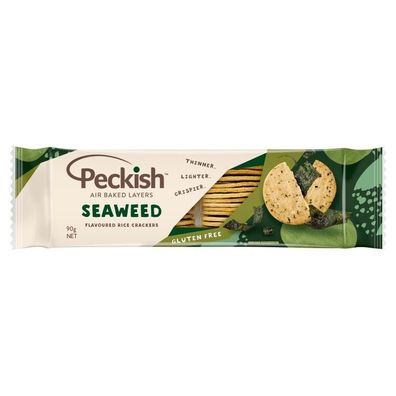 Peckish Rice Crackers Seaweed 90 g